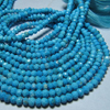14 Inches So Gorgeous - Sleeping Beauty - Natural TOURQUISE - Micro Faceted Rondell Beads size 3.5 - 4 mm approx